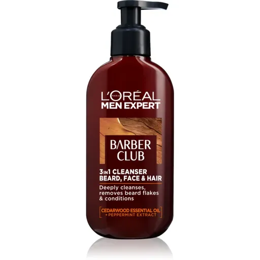 L’Oréal Paris Men Expert Barber Club čistiaci gél na bradu, tvár a vlasy 200 ml