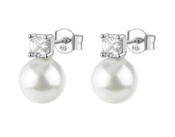 Brosway Pôvabné strieborné náušnice Fancy Infinite White FIW145
