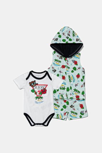 Sada pre bábätká Guess 3-pak zelená farba, P5GG05 K6YW1