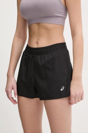 Bežecké šortky Asics Core čierna farba, jednofarebné, stredne vysoký pás, 2012D182