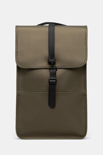 Ruksak Rains Backpack W3 zelená farba, veľký, jednofarebný, 13000
