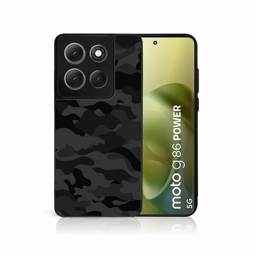 MY ART Ochranný kryt pre Motorola Moto G86 Power 5G BLACK CAMO (234)