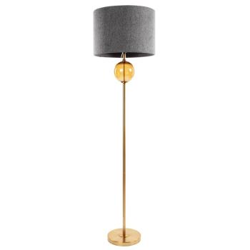 ArtFir Stojaca lampa LEONA 05 | sivá/zlatá 46 x 31 x 165 cm