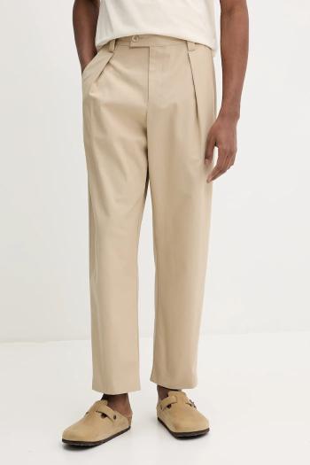 Bavlnené nohavice A.P.C. pantalon renato béžová farba, strih chinos, COHFU.H08428