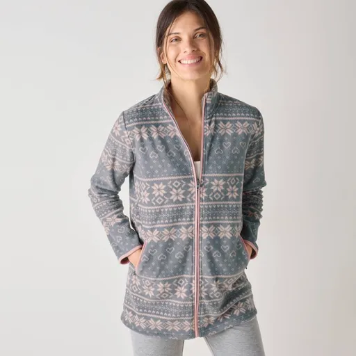 Fleecová bunda s potlačou