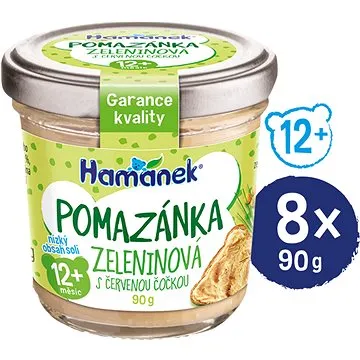HAMÁNEK zelenina s červenou šošovicou 8× 90 g (18595139796737)