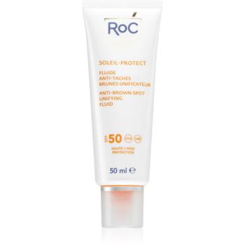 RoC Soleil Protect Anti Brown Spots Unifying Fluid ľahký ochranný fluid proti tmavým škvrnám SPF 50 50 ml