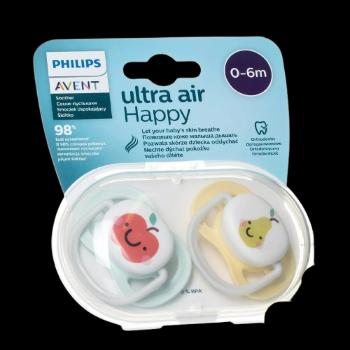 PHILIPS AVENT Cumlík Ultra air neutral 0-6m jablko 2 ks