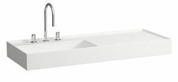 Umývadlo Laufen Kartell By Laufen 120x46 cm otvor pre batériu, bez prepadu H8133320001111