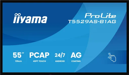55" iiyama T5529AS-B1AG: IPS, 4K UHD, Android, 24/7