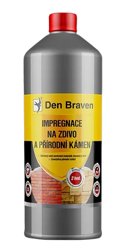DEN BRAVEN - Impregnácia na murivo a prírodný kameň 1 l transparentná
