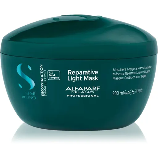 Alfaparf Milano Semi di Lino Reconstruction Reparative Light Mask regeneračná maska pre poškodené vlasy pre jemné vlasy 200 ml