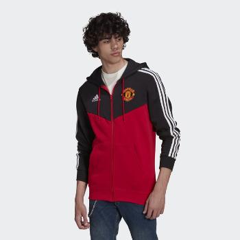 Mikina Adidas MUFC 3S FZ HD BLACK/REARED - M