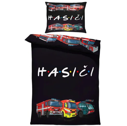 Obliečky Hasiči (Rozmer: 1x150/200 + 1x60/50)