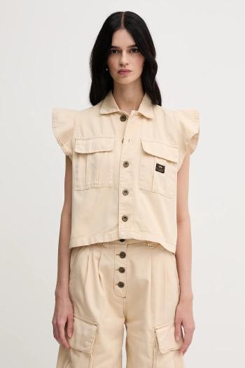 Bavlnená vesta bez rukávov Alpha Industries Sailor Vest Wmn béžová farba, prechodná, 156004