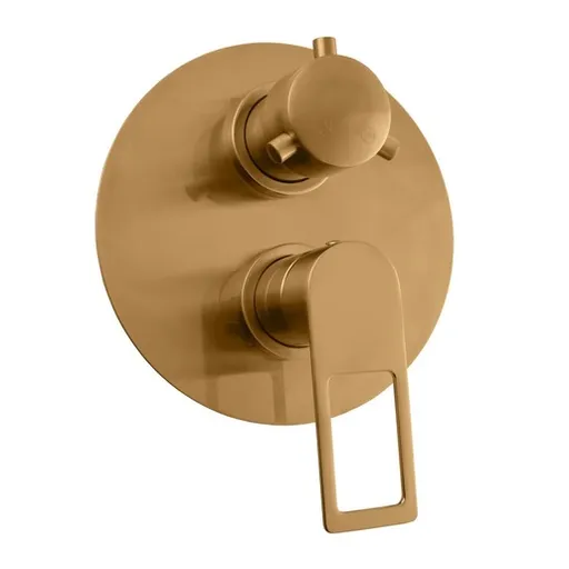 RAV SLEZÁK Nil sprchová a vaňová batéria vrátane podomietkového telesa kartáčovaná zlatá NL286KZK