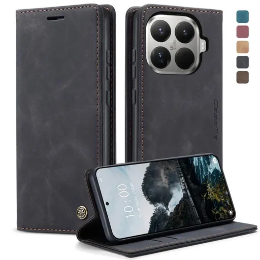 CASEME Peňaženkový obal pre Xiaomi 15T Pro čierny
