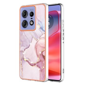 IMD MARBLE Ochranný kryt pre Motorola Edge 50 Pro ROSE GOLD