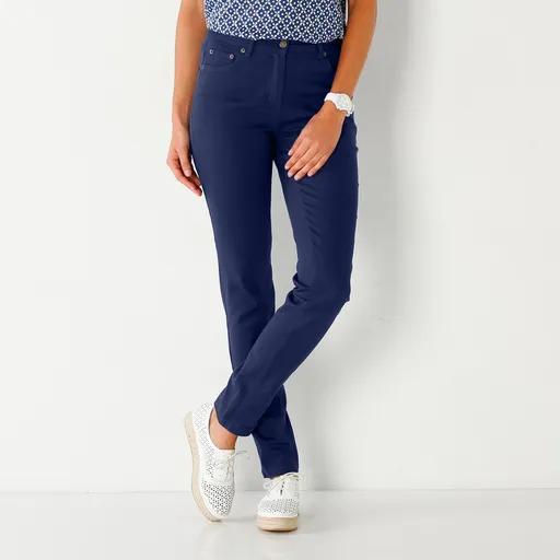 Úzke dlhé twilové nohavice