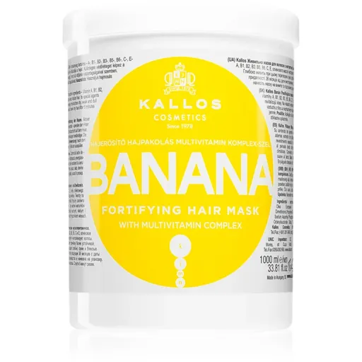 Kallos KJMN Professional Banana posilujúca maska s multivitamínovým komplexom 1000 ml