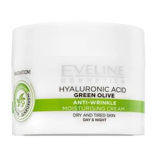 Eveline Hyaluronic Acid Green Olive Anti-Wrinkle Moisturising Cream vyživujúci krém proti vráskam 50 ml