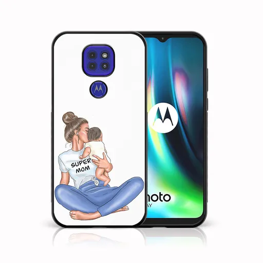 MY ART Silikónový obal Motorola Moto G9 Play / E7 Plus SUPERMOM (112)