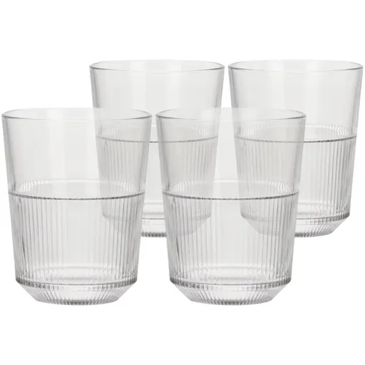 Atmós Fera Súprava pohárov s vrúbkami Old 320 ml, 4 ks