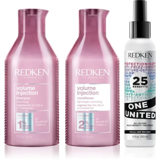 Redken Volume Injection výhodné balenie pre objem vlasov