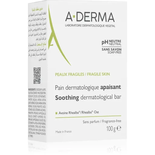 A-Derma Essentials Dermatological Bar dermatologická umývacia kocka pre citlivú a podráždenú pokožku 100 g