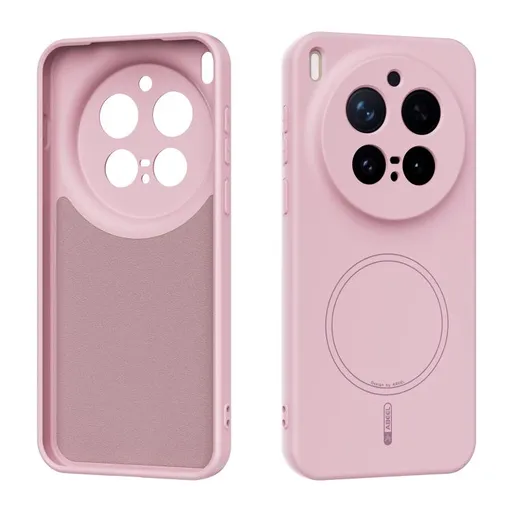 ABEEL SILICONE MAGSAFE Ochranný kryt pre Vivo X300 Pro ružový