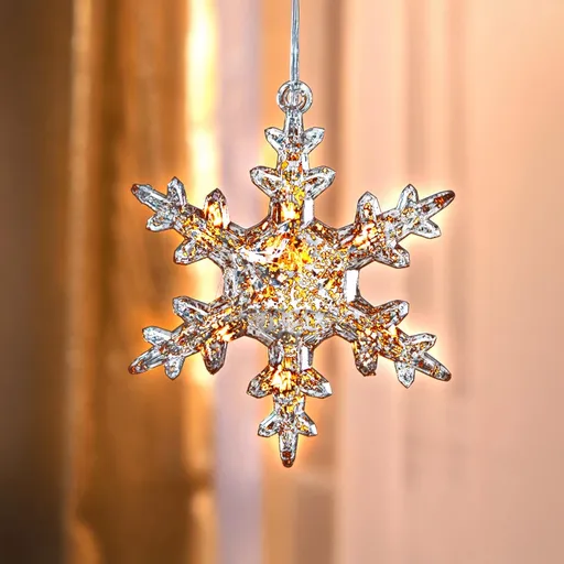 LED Závěsná dekorace Vločka