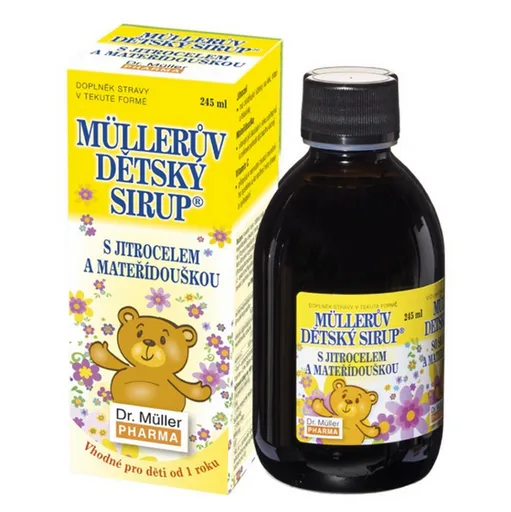 DR.MÜLLER Müllerov detský sirup so skorocelom a materinou dúškou 245 ml