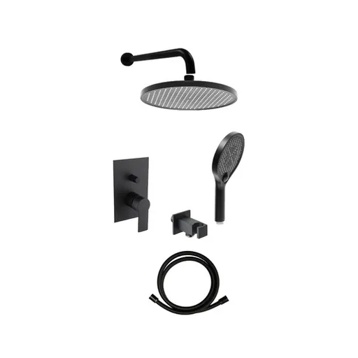 Sprchový systém SAT B-Way vrátane podomietkového telesa čierna SATBPSETBW2
