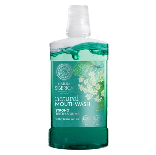 NATURA SIBERICA Ústna voda so 7 Sibírskymi bylinami a Zinkom 520 ml