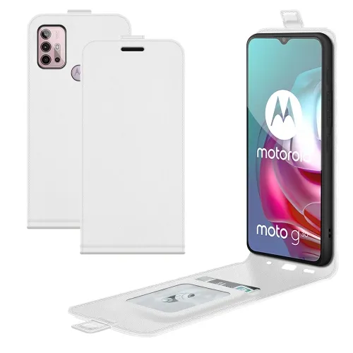 Vyklápacie puzdro Motorola Moto G10 / G20 / G30 biele
