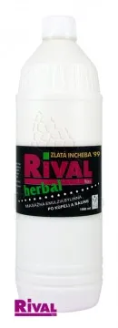 Rival Rival Herbal masážna emulzia bylinná po kúpeli a saune 1000 ml