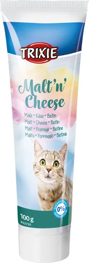 Trixie Malt'n'Cheese anti-hairball, so sladom, syrom a biotínom 100 g