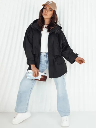 MINESSA dámska bunda parka čierna Dstreet TY4156