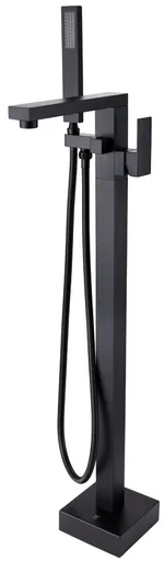 MEXEN - Urano stojaca vaňová batéria, čierna 75233-70