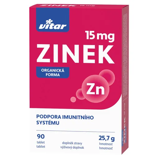 VITAR Zinok 15 mg 90 tabliet