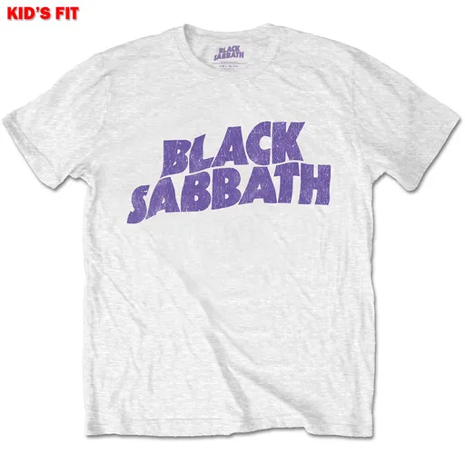 Black Sabbath tričko Wavy Logo Biela 5 – 6 rokov