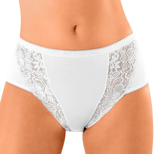 Súprava 3 maxi nohavičiek z pružnej bavlny s čipkou