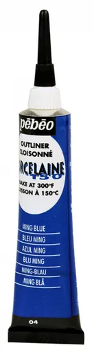 PÉBÉO PORCELAINE - Kontúry na porcelán (004 - ming blue, 20 ml)