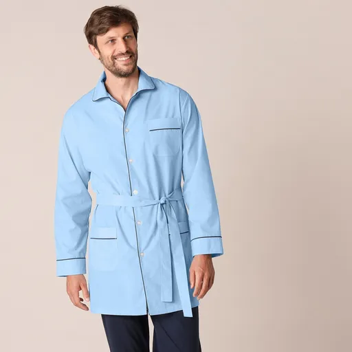 Pánska pyžamová košeľa na gombíky, popelín