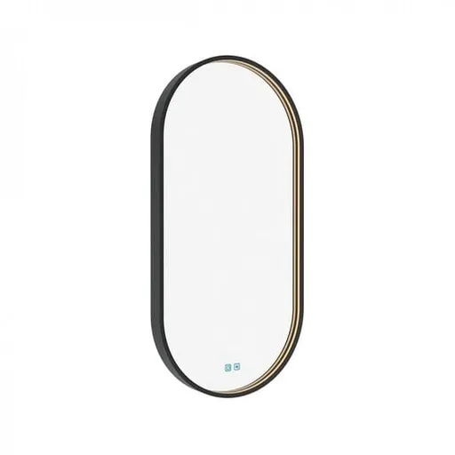 Zrkadlo so senzorom Nimco 45x90 cm čierna matná ZPC32003LVX90