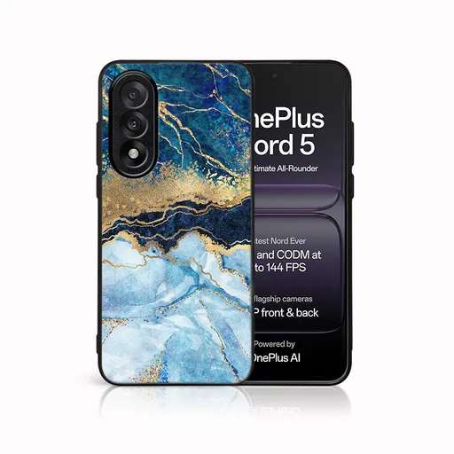 MY ART Ochranný kryt pre OnePlus Nord 5 5G BLUE MARBLE (141)