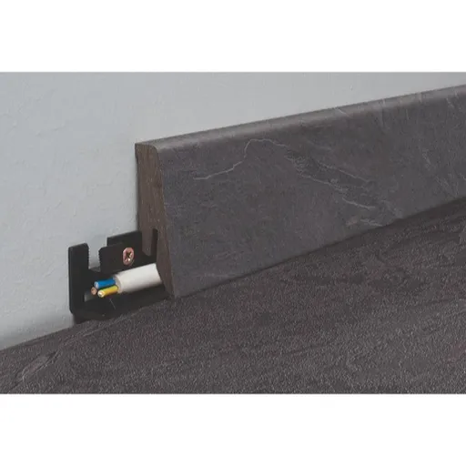 Lišta soklová Naturel čierna, MDF, dĺžka 260 cm, L58C8475