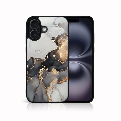 MY ART Ochranný kryt pre Apple iPhone 16 GREY MARBLE (140)