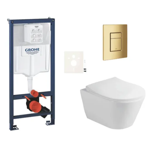 Závesný wc set do ľahkých stien / predstenová montáž Glacera Ava SIKOGRSAVASCGL0