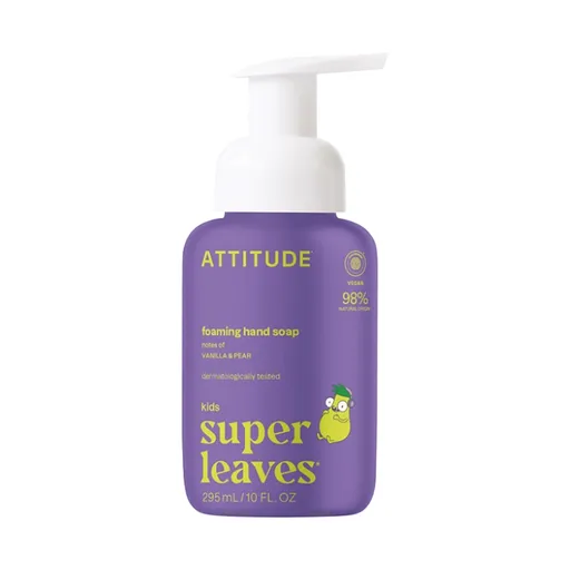 ATTITUDE Little leaves detské penivé mydlo na ruky s vôňou vanilky a hrušky 295 ml